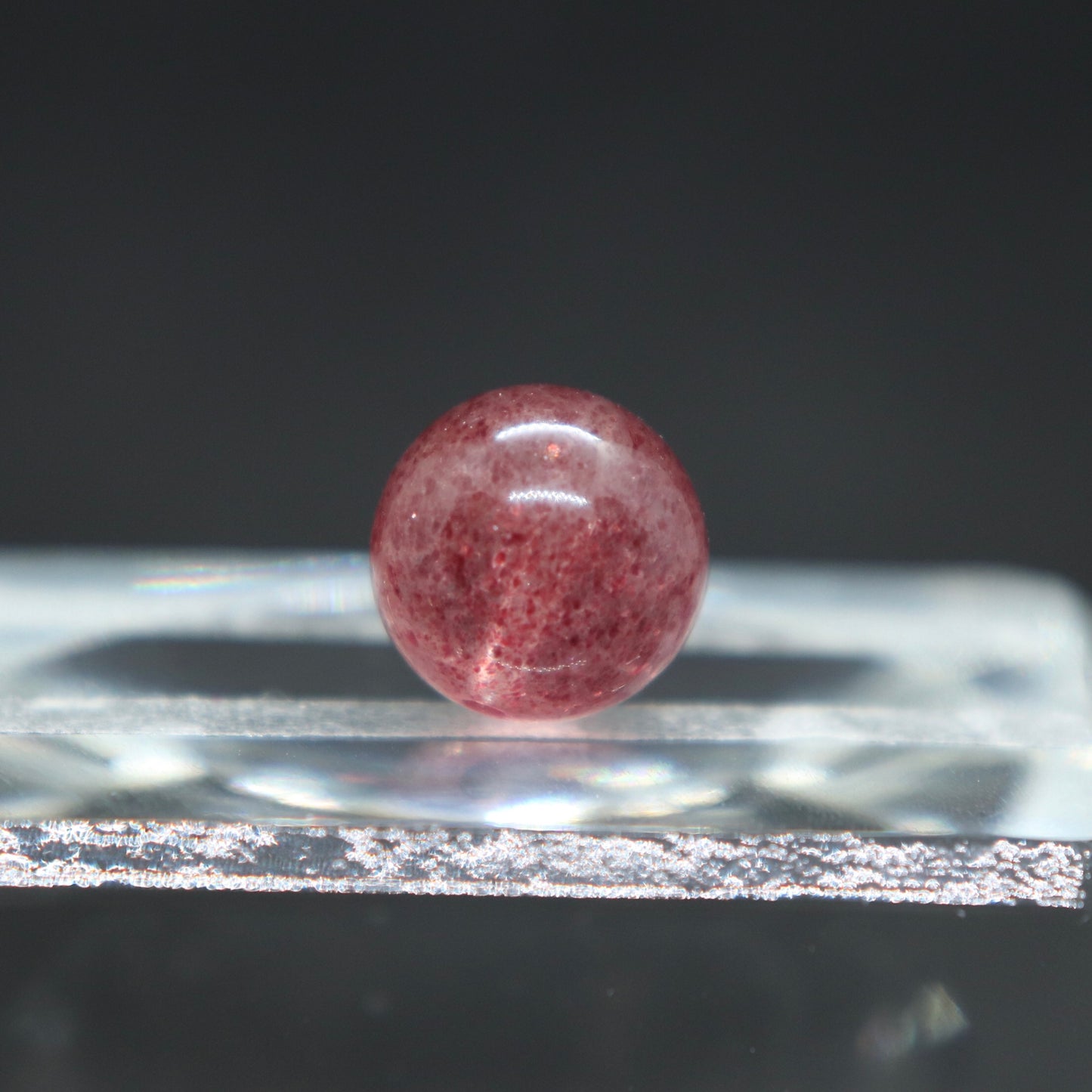 マンガノエピドートインクォーツ粒9.5㎜