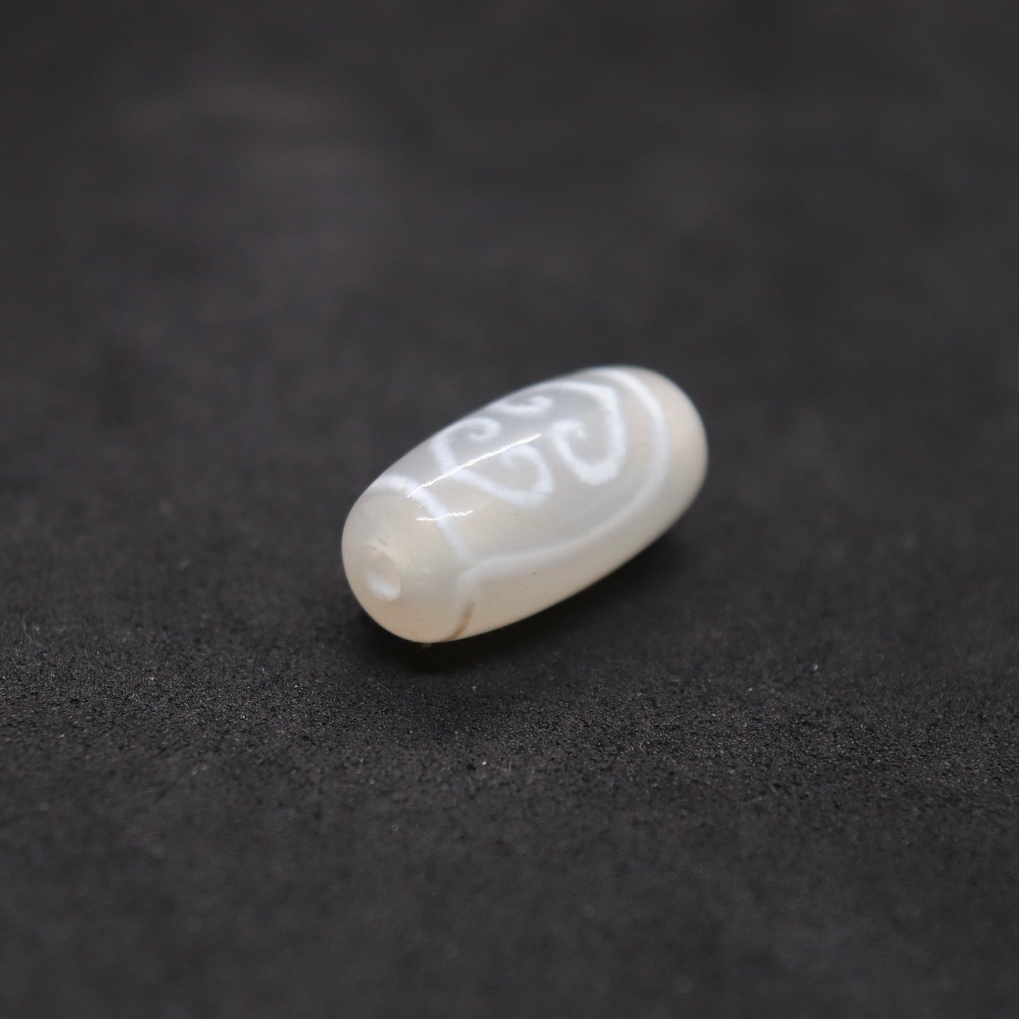 老玉髄双心双心白天珠20㎜ rs51