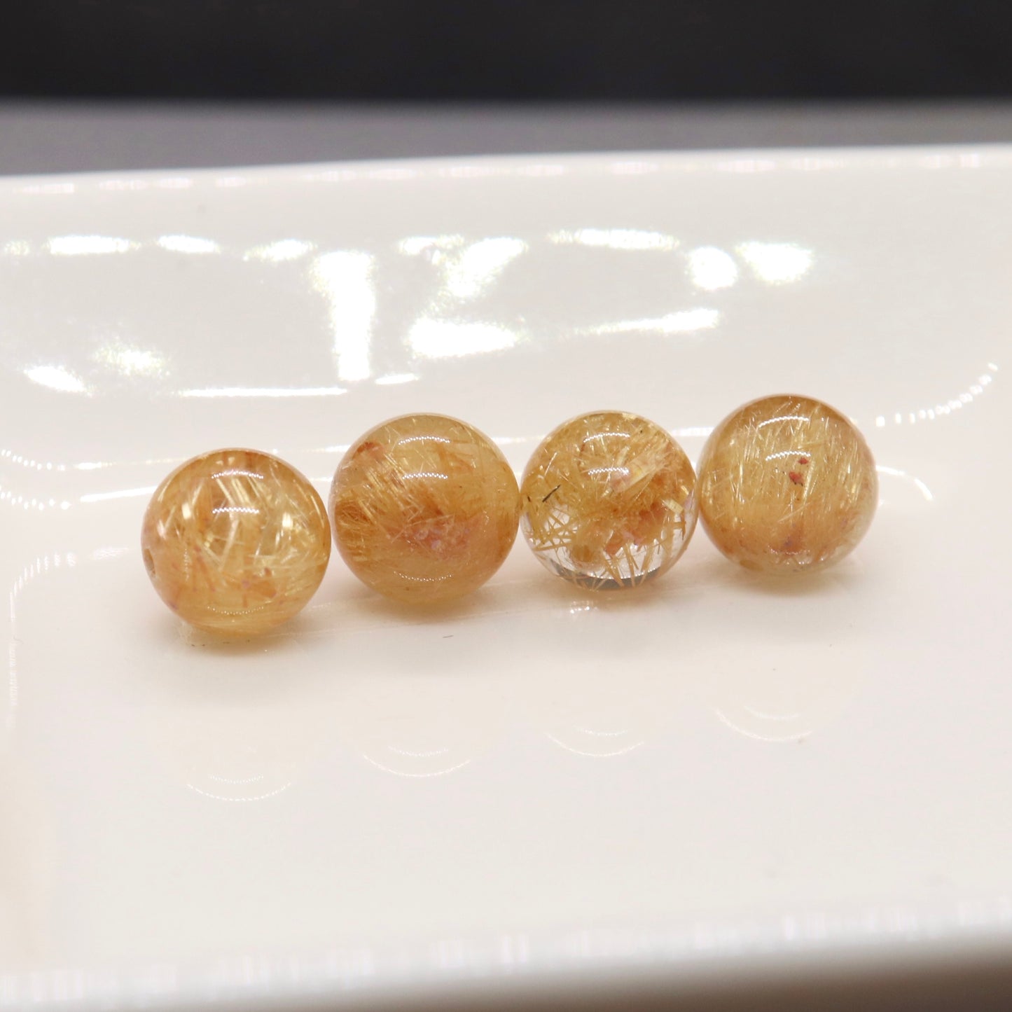 ゴールデンルチルクォーツ7㎜一粒売り