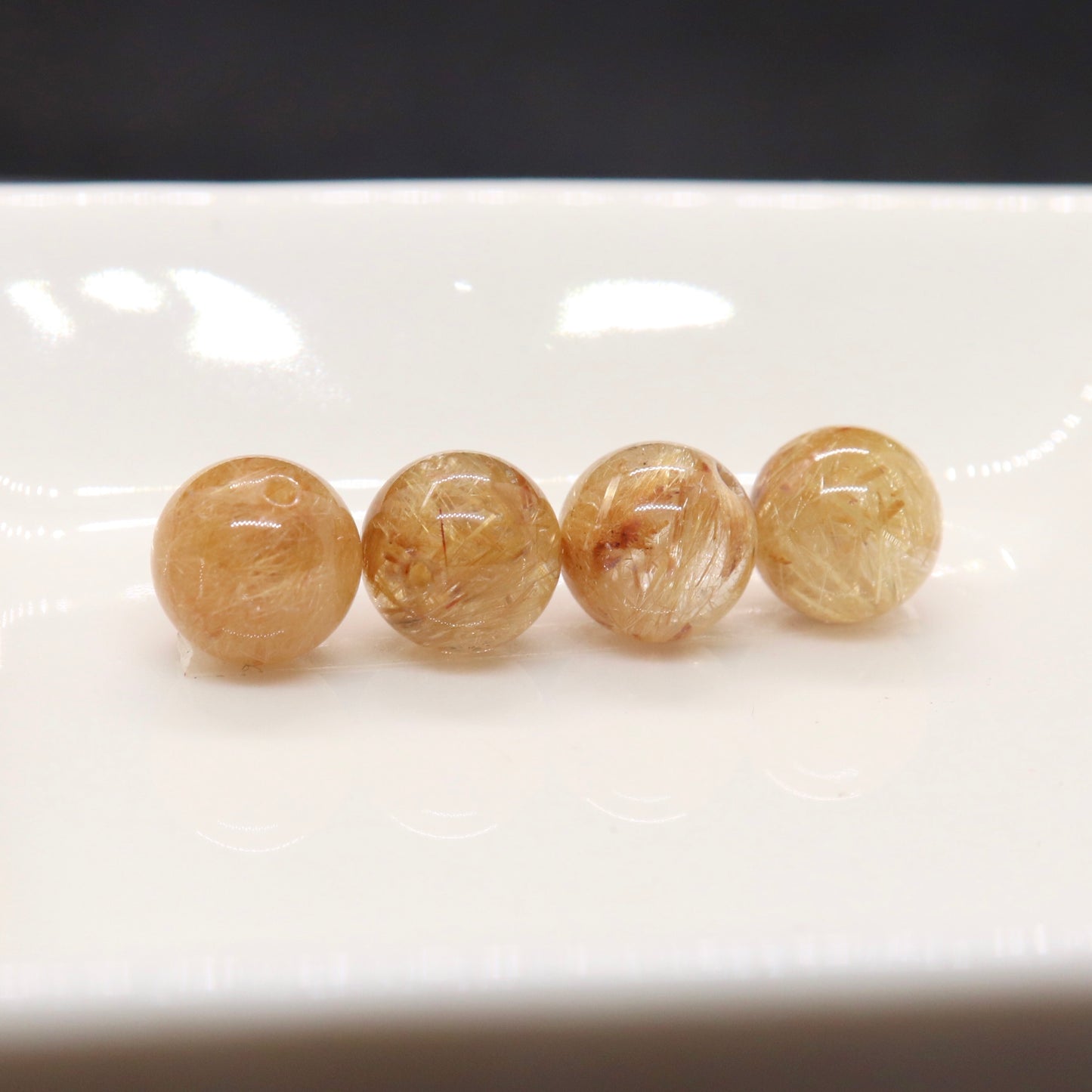ゴールデンルチルクォーツ7㎜一粒売り