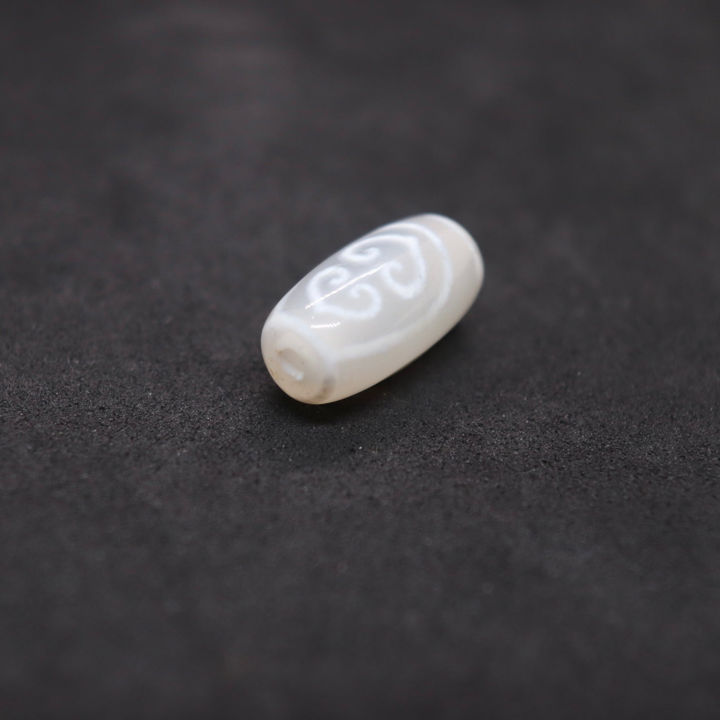 老玉髄双心双心白天珠20㎜ rs51