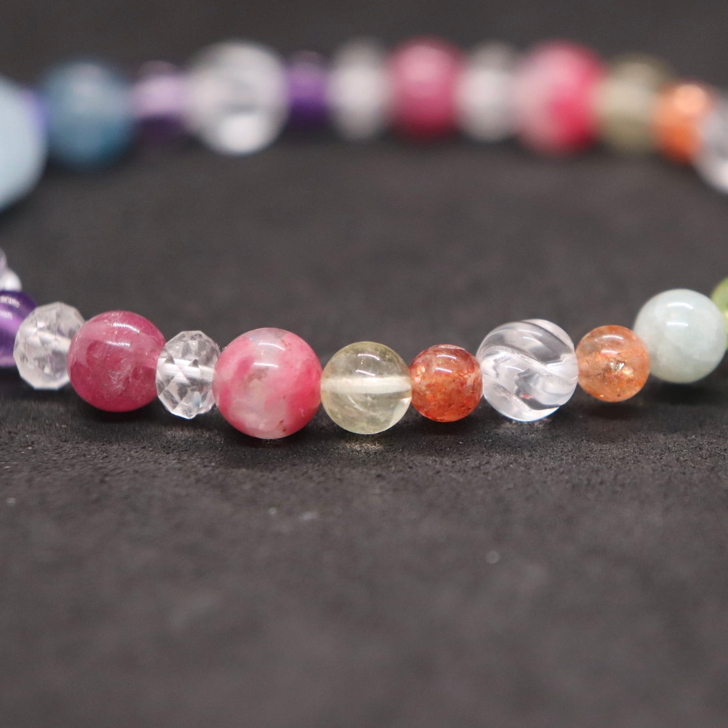 Rainbow七色玉ブレスレット