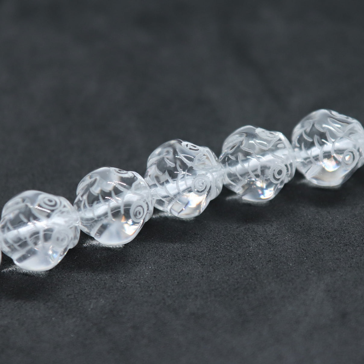 ふくろう天然水晶粒12㎜