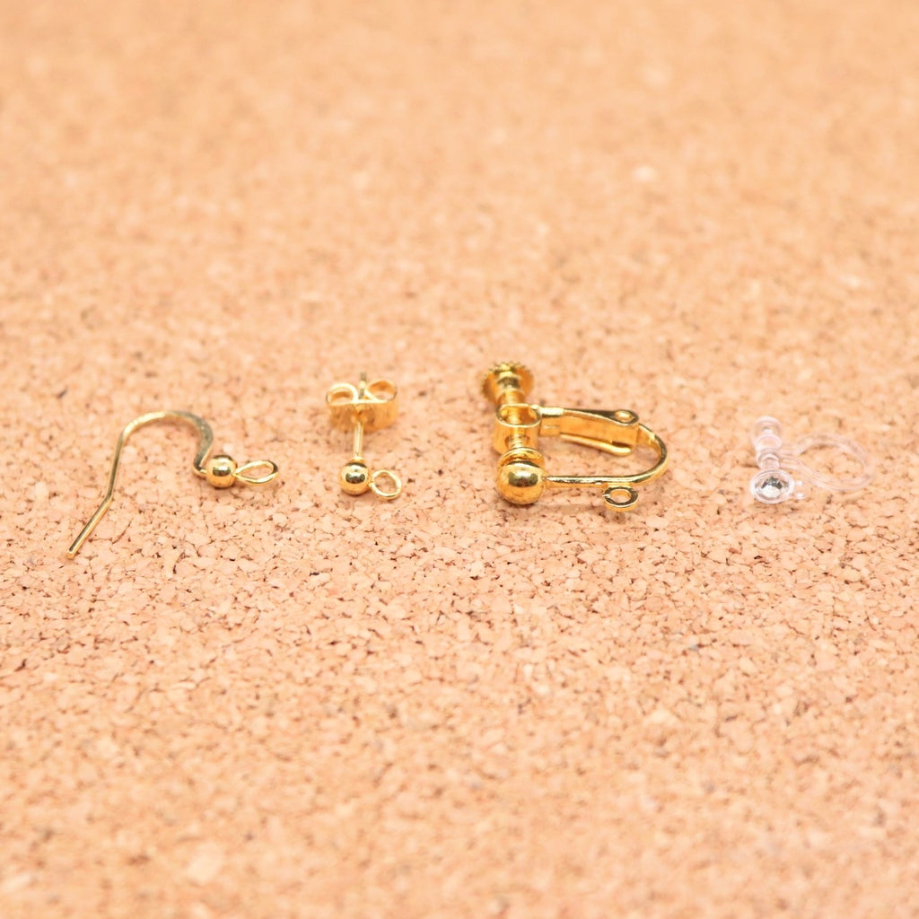 水晶マクラメピアス・イヤリングmqp23