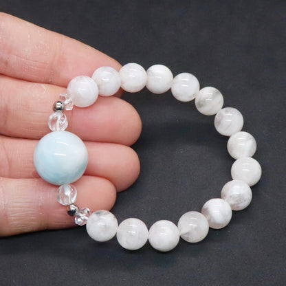 アイスラリマー&セリサイトインクォーツブレスレット