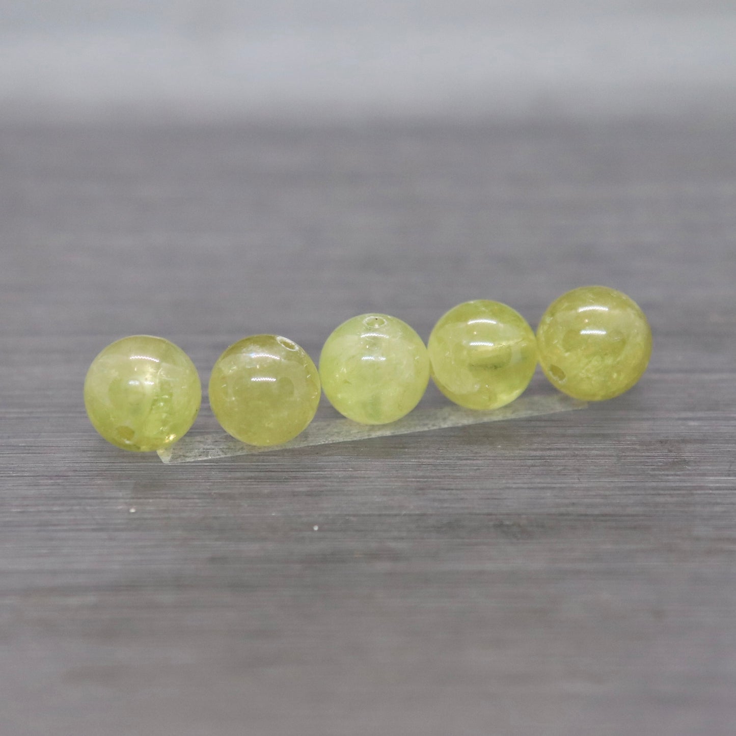 グリーンガーネット7.5-8㎜一粒売り