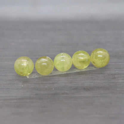 グリーンガーネット7.5-8㎜一粒売り