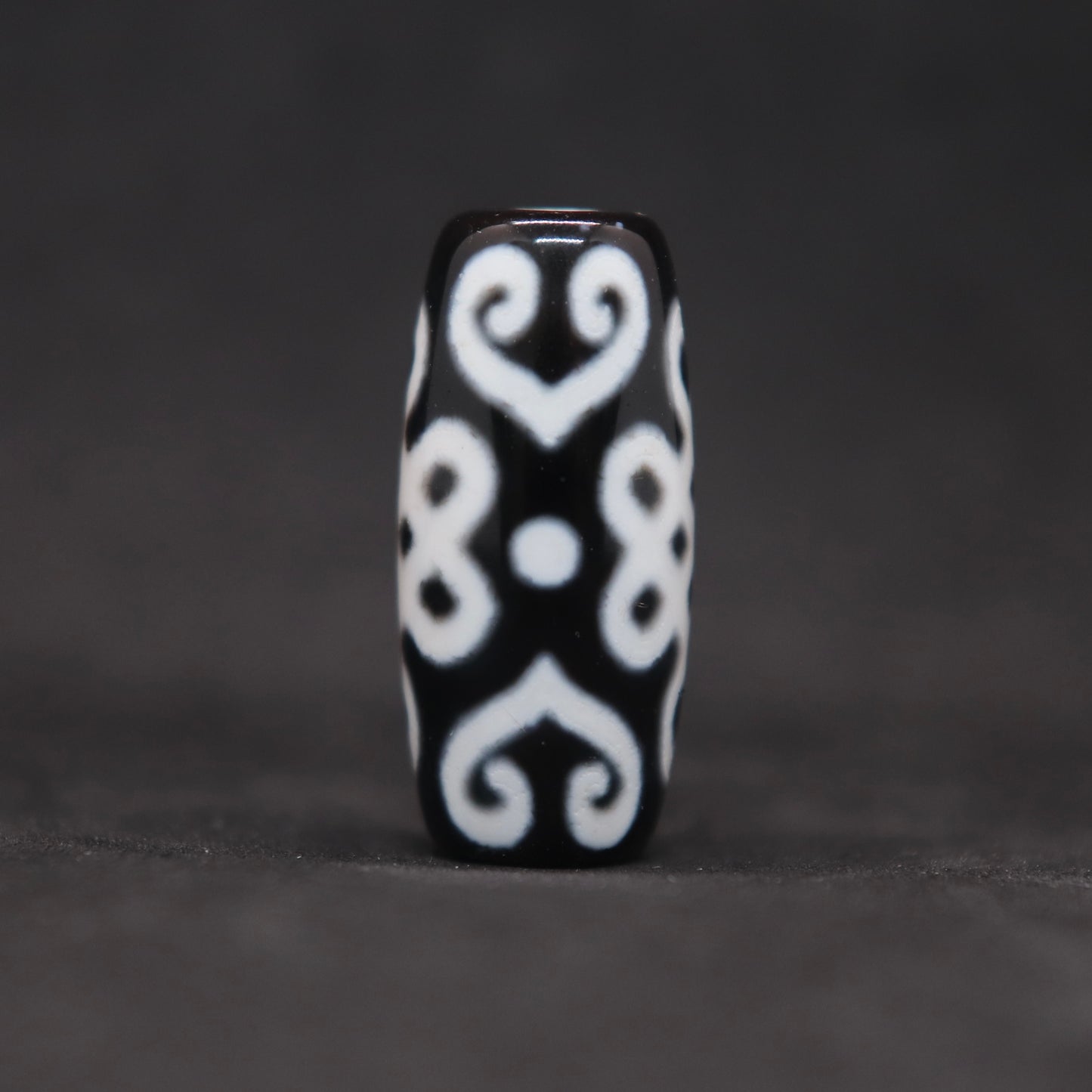 双心結老玉髄天珠24.6㎜