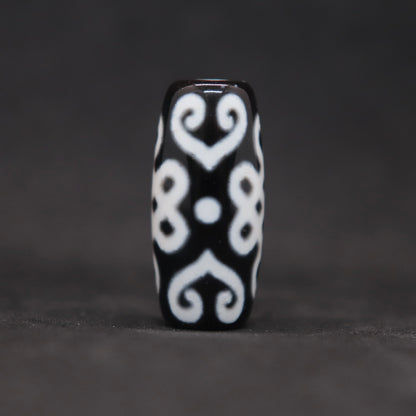 双心結老玉髄天珠24.6㎜