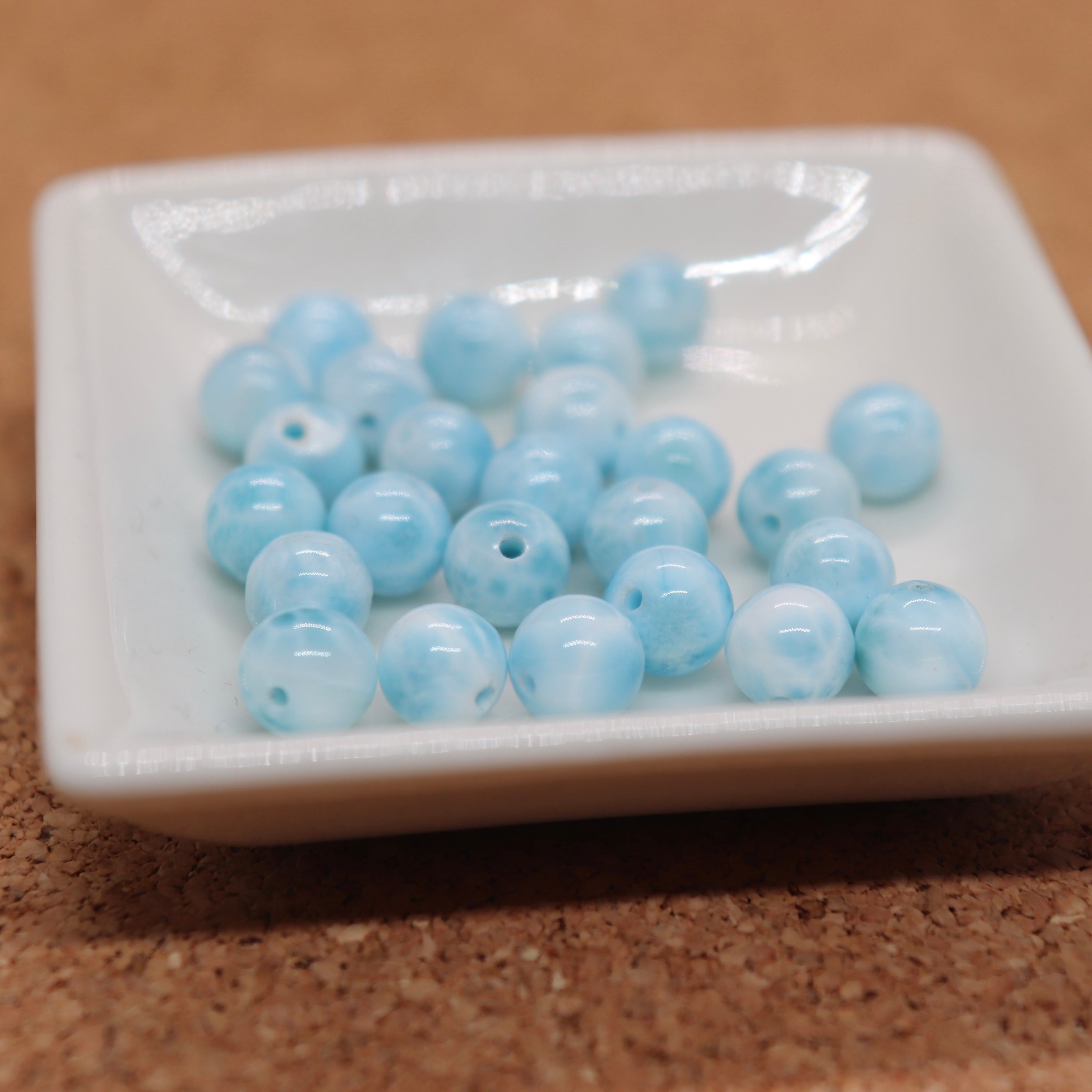 ラリマー　8mm×7粒 楽天市場】ラリマー 8mm 粒売り（ホビー）の通販