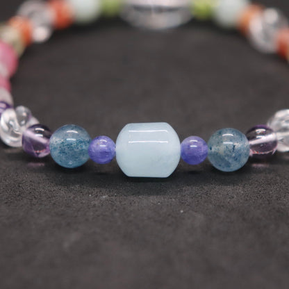 Rainbow七色玉ブレスレット