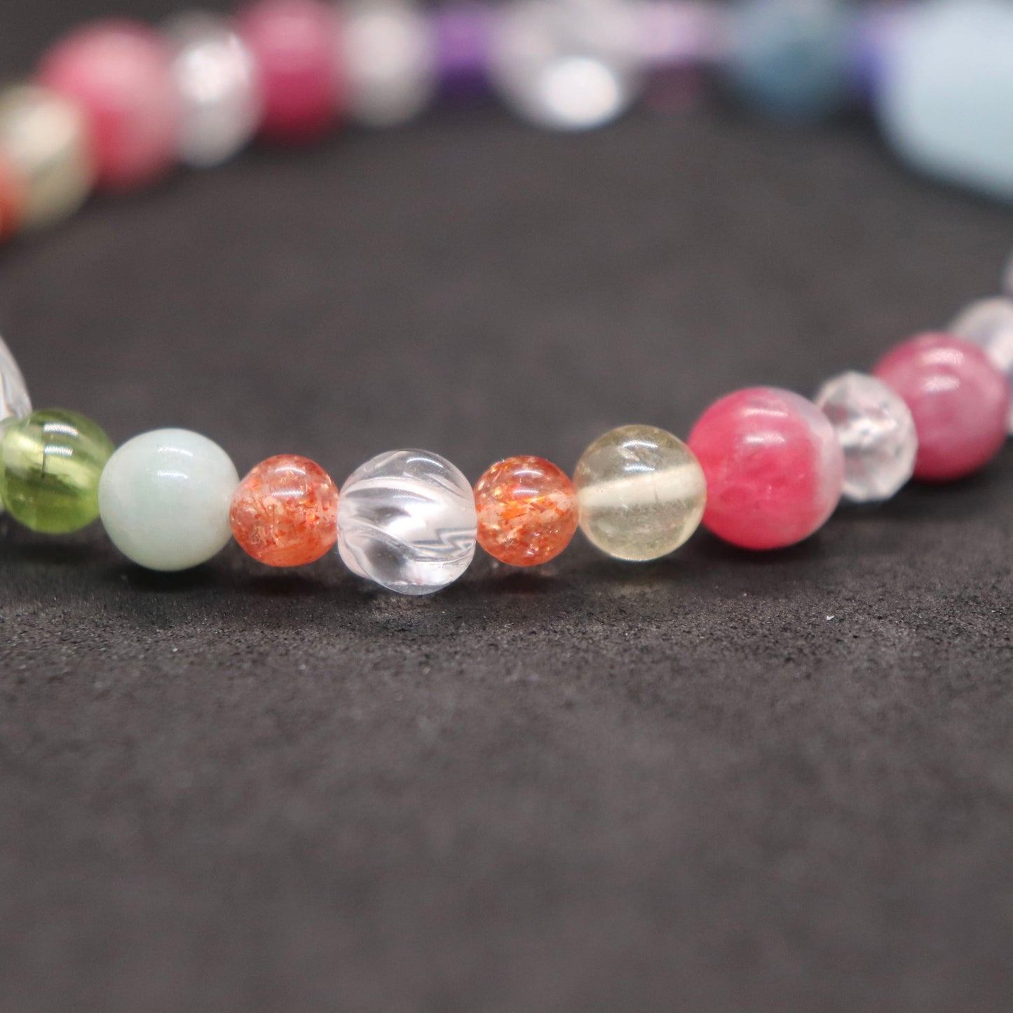 Rainbow七色玉ブレスレット