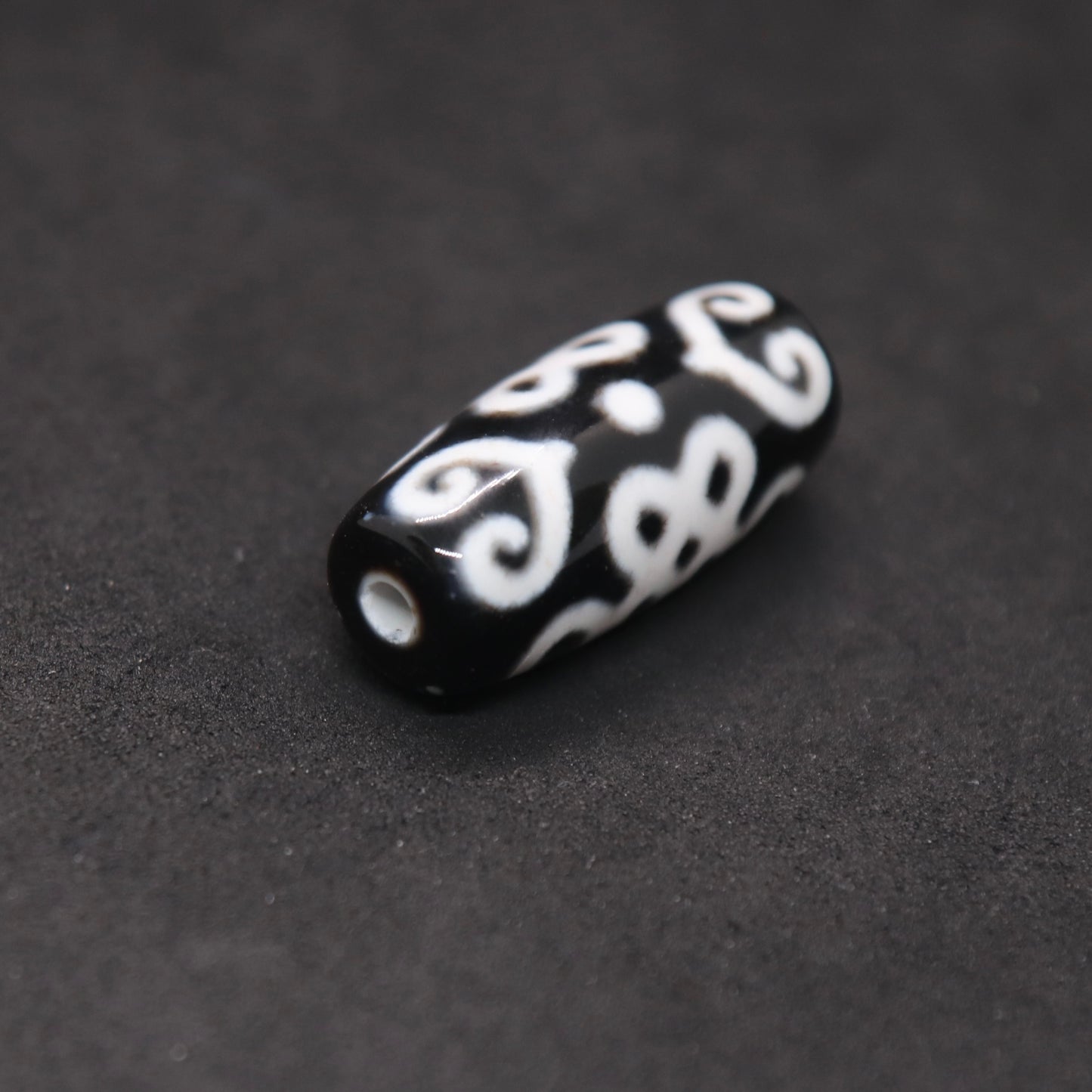 双心結老玉髄天珠24.6㎜