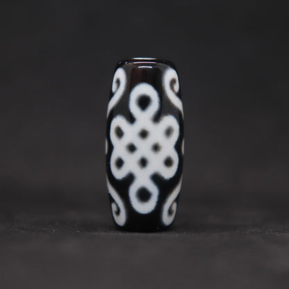 双心結老玉髄天珠24.6㎜