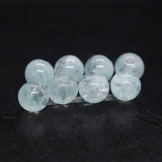 非加熱無処理アクアマリン8㎜一粒売り