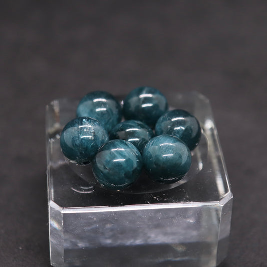 天然色ディープブルーグリーンアパタイト9㎜一粒売り