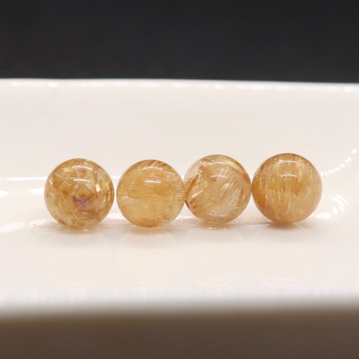 ゴールデンルチルクォーツ7㎜一粒売り