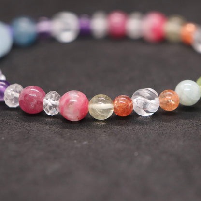 Rainbow七色玉ブレスレット