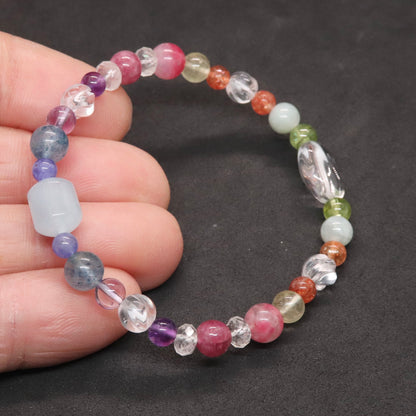 Rainbow七色玉ブレスレット