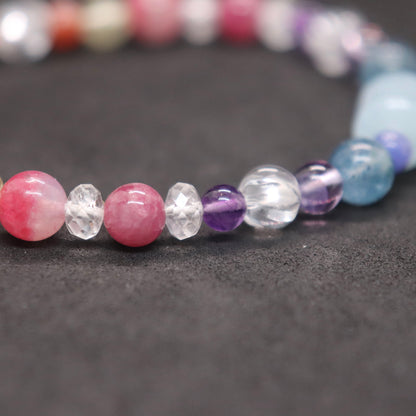 Rainbow七色玉ブレスレット