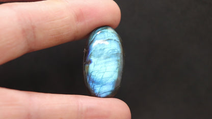 ブルーラブラドライトマクラメネックレス41.5㎜